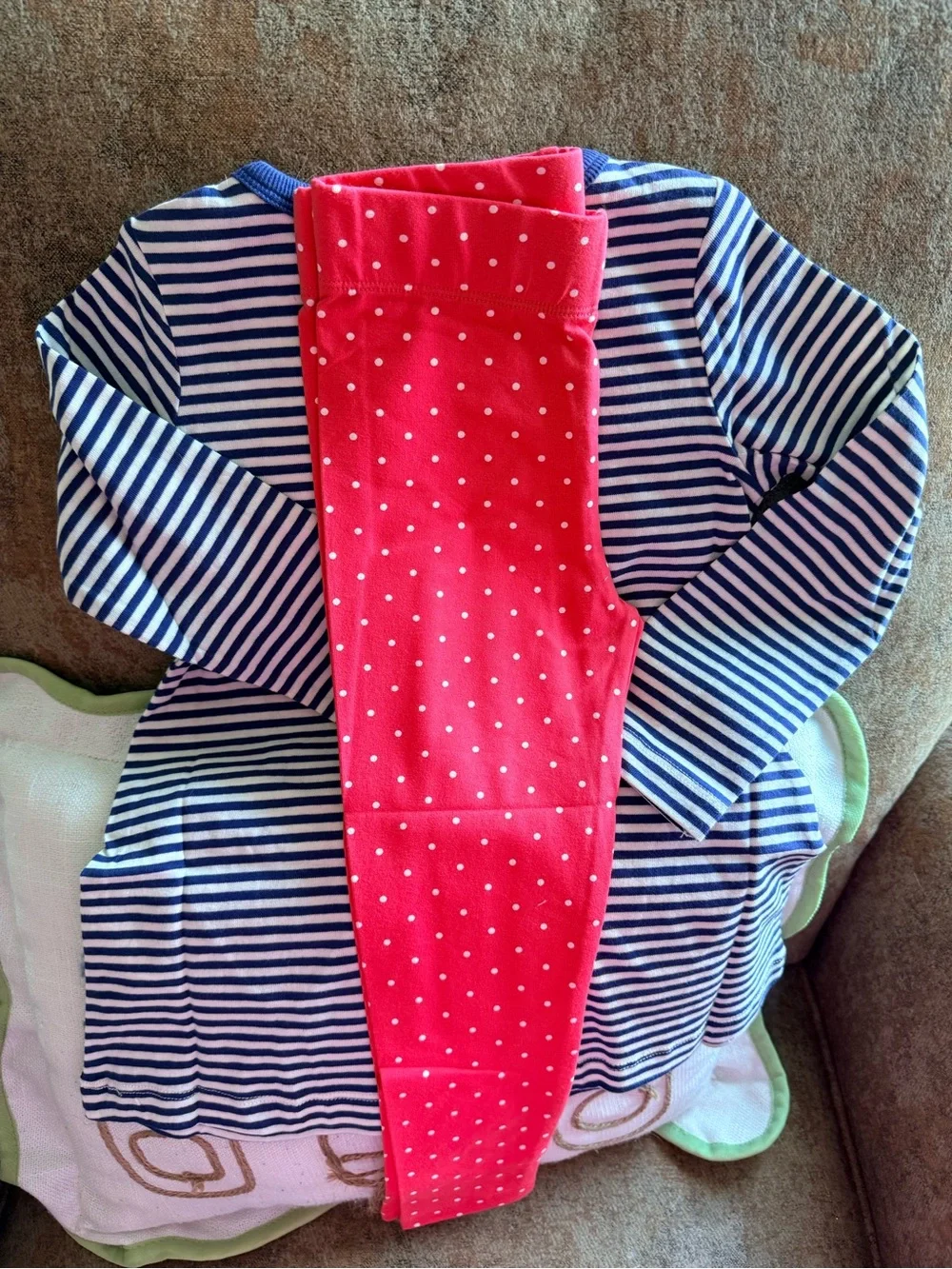HTF Mini Boden Girls Strawberry Pocket Tunic and Legging Set 3-4Y